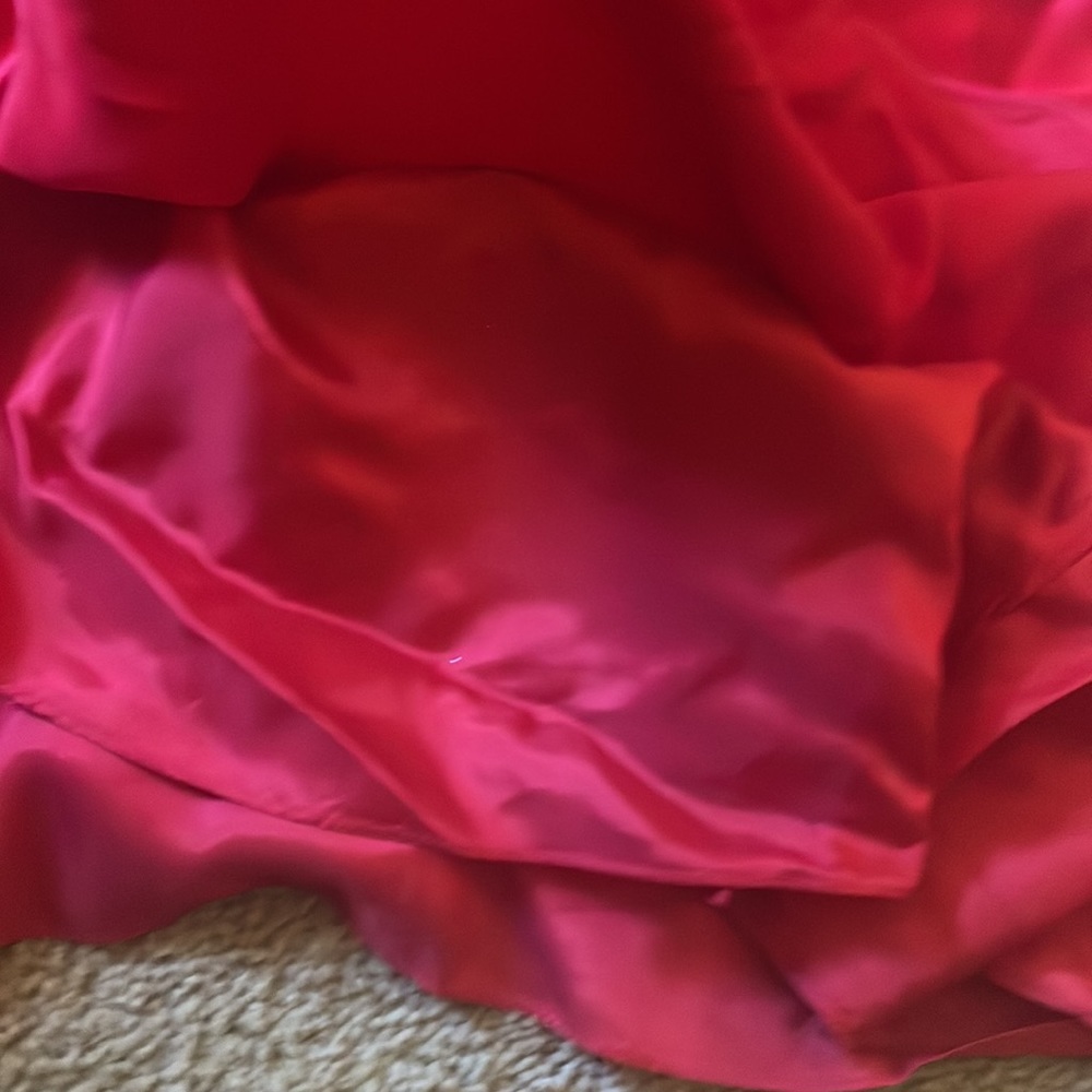 Red Silk Dress - Picture 4 of 11